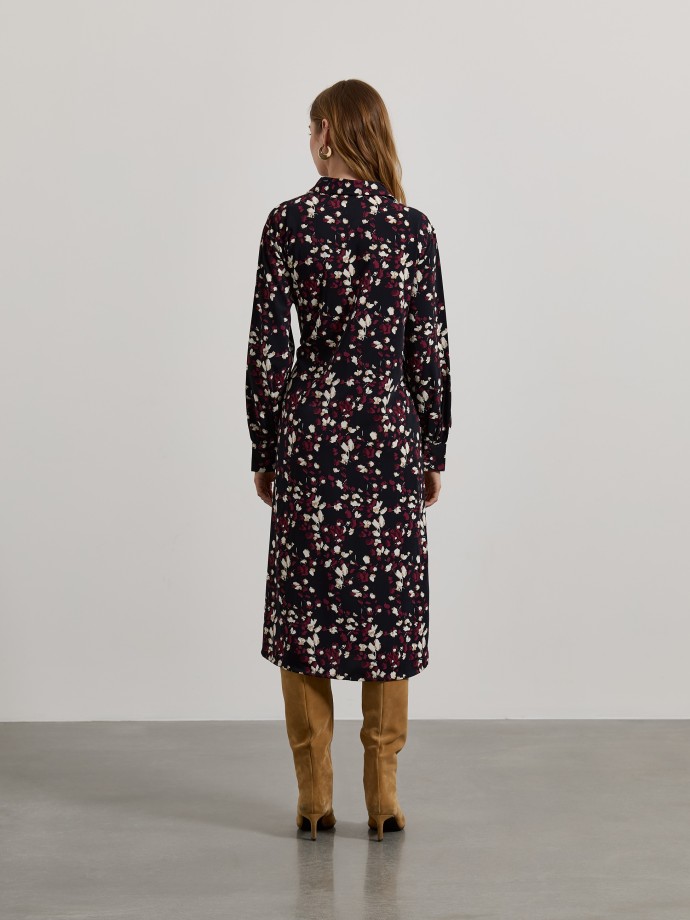 Vestido midi estampado