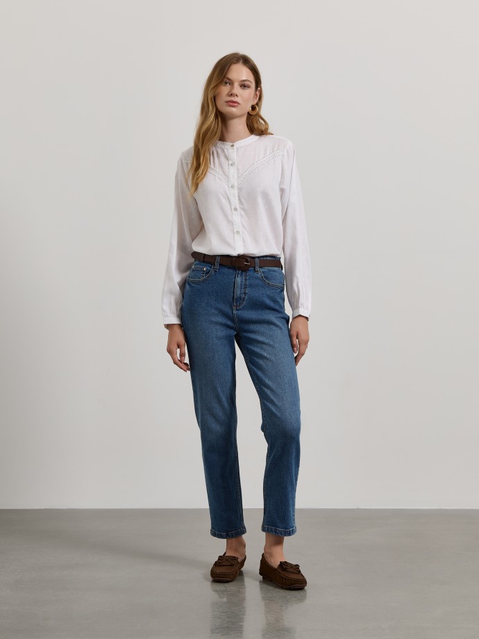 Camisa com renda