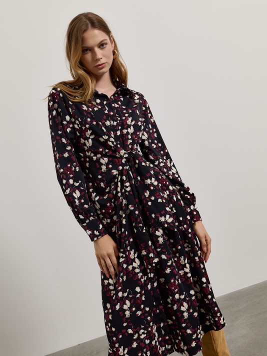 Vestido midi estampado