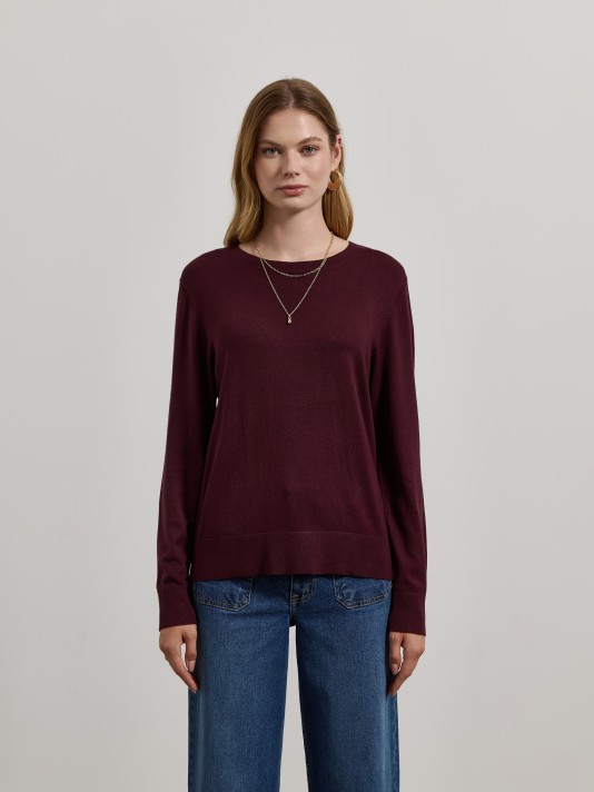 Camisola básica de malha Camisola básica de malha