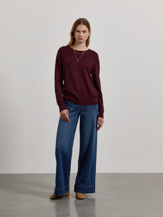 Camisola básica de malha Camisola básica de malha