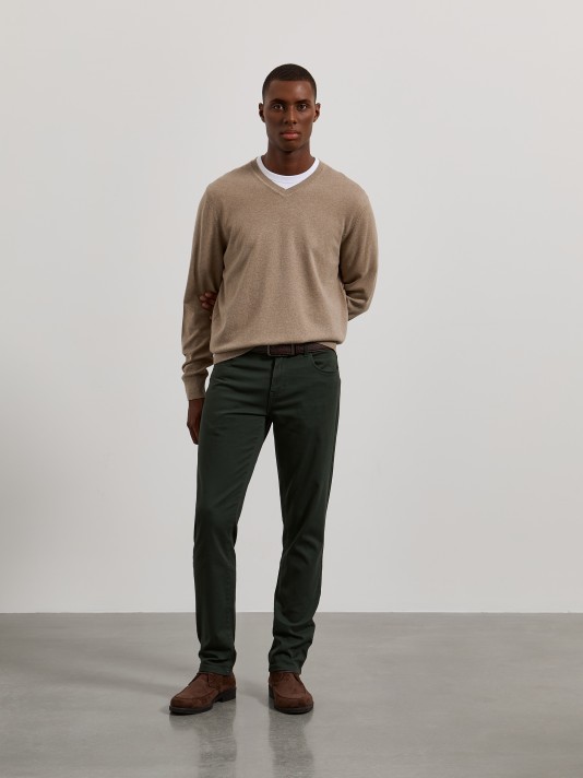 Cal�as de sarja slim fit