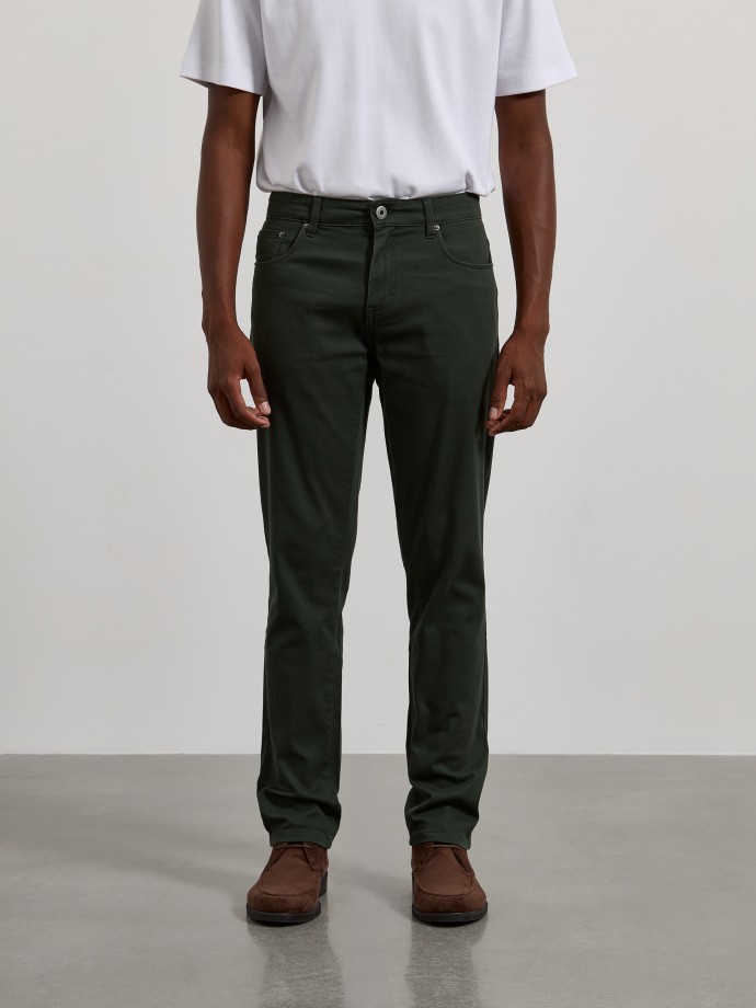 Cal�as de sarja slim fit
