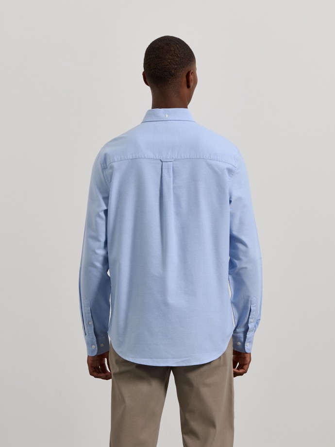 Camisa oxford algod�o regular fit