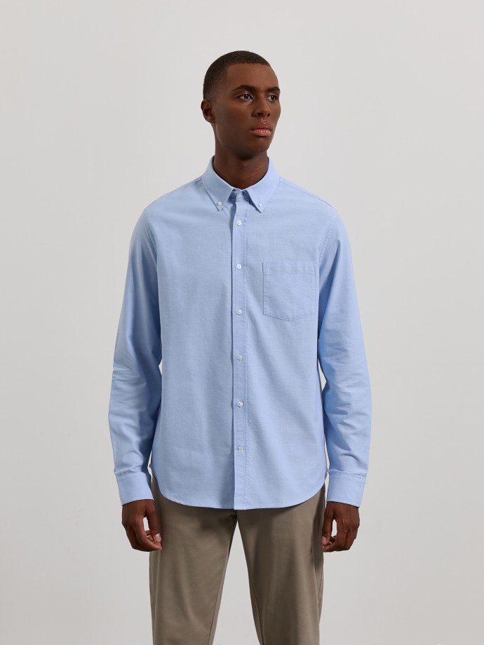 Camisa oxford algod�o regular fit