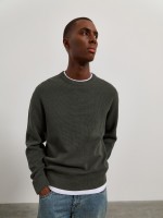 Camisola de malha com decote redondo