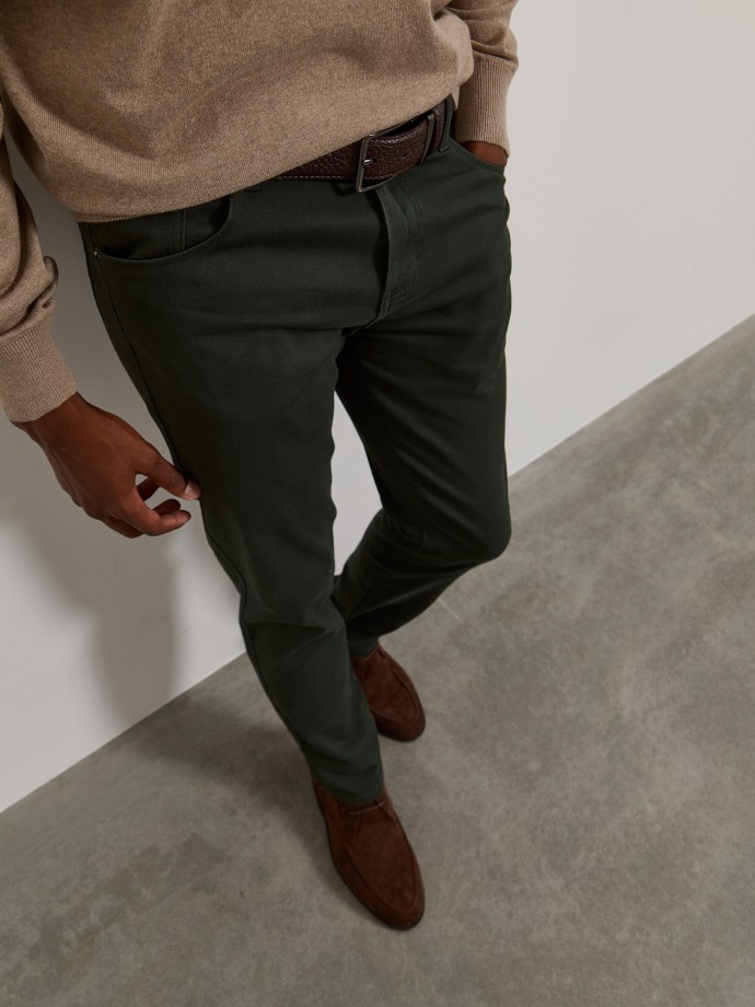 Cal�as de sarja slim fit