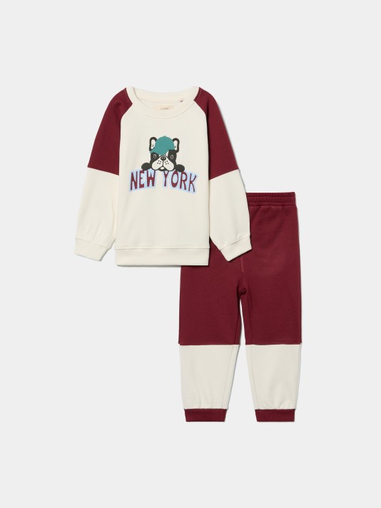 Conjunto de fato de treino estampado