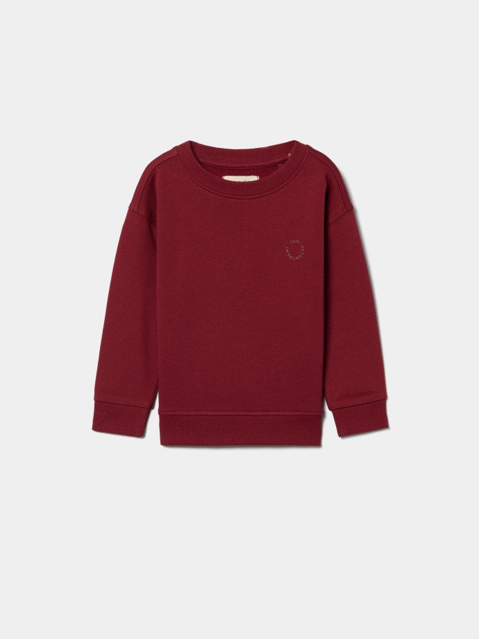 Sweatshirt com detalhe estampado