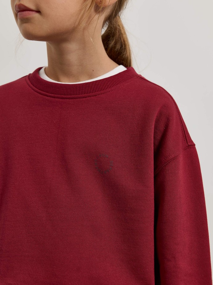 Sweatshirt com detalhe estampado