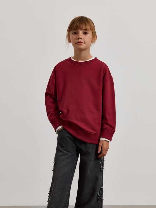 Sweatshirt com detalhe estampado