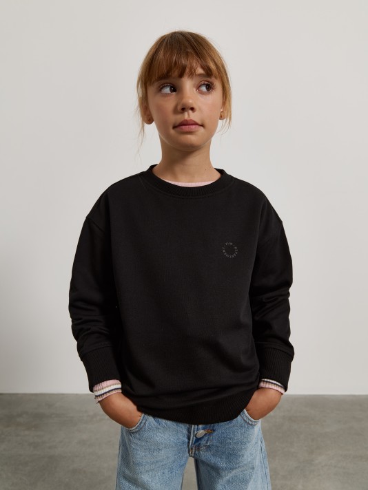 Sweatshirt com detalhe estampado