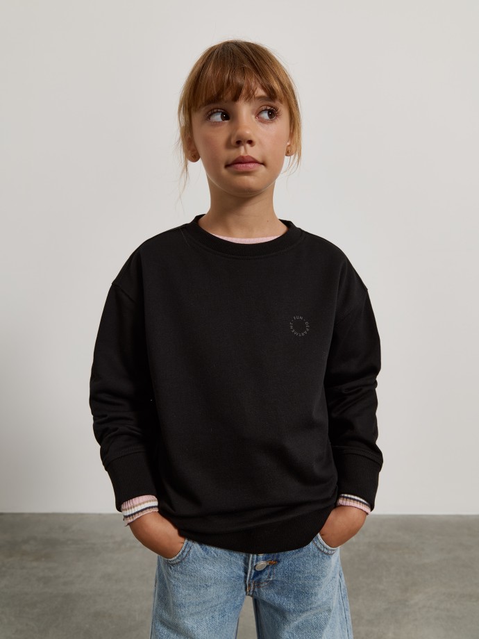 Sweatshirt com detalhe estampado Sweatshirt com detalhe estampado