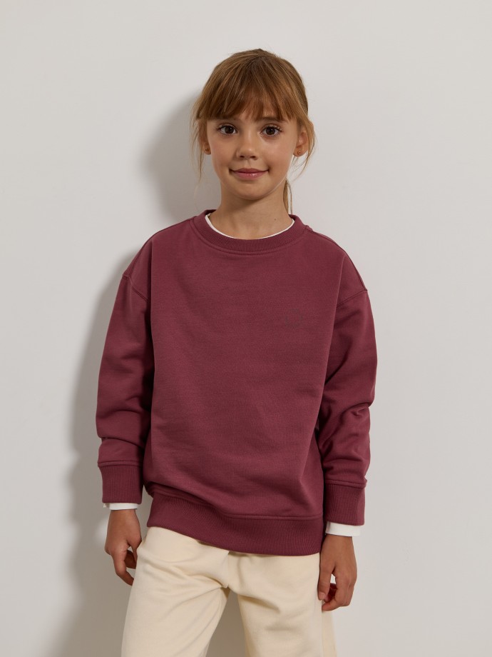 Sweatshirt com detalhe estampado