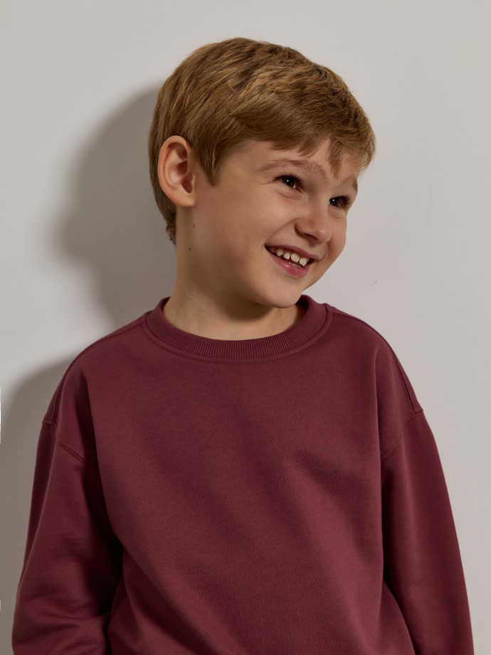 Sweatshirt com detalhe estampado