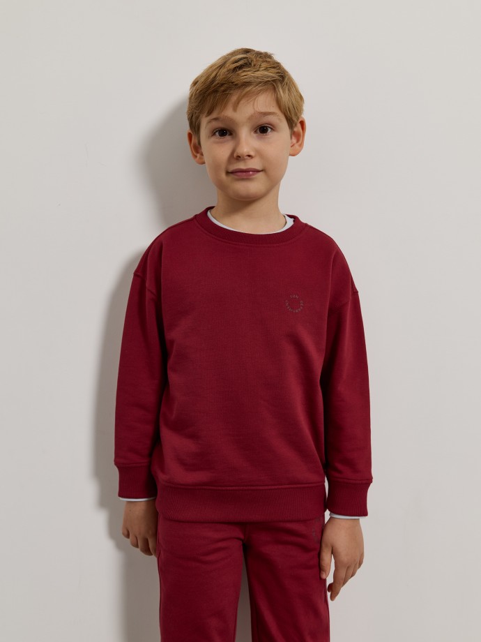 Sweatshirt com detalhe estampado