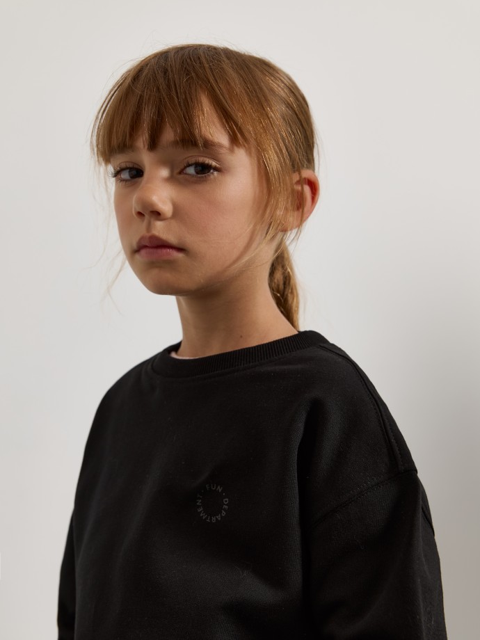 Sweatshirt com detalhe estampado Sweatshirt com detalhe estampado