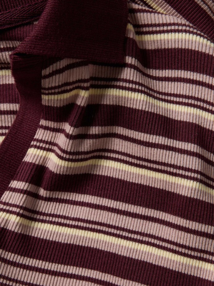 Polo de malha às riscas Polo de malha às riscas