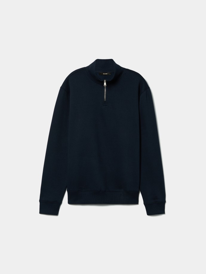 Sweatshirt com fecho