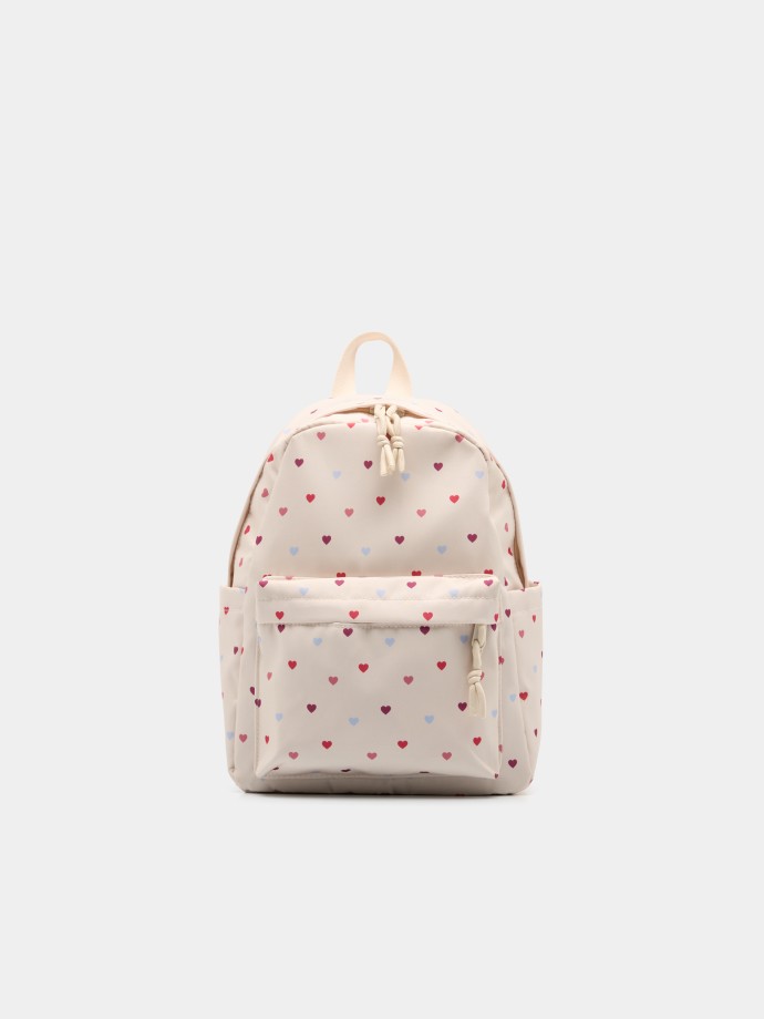 Mochila com corações Mochila com corações