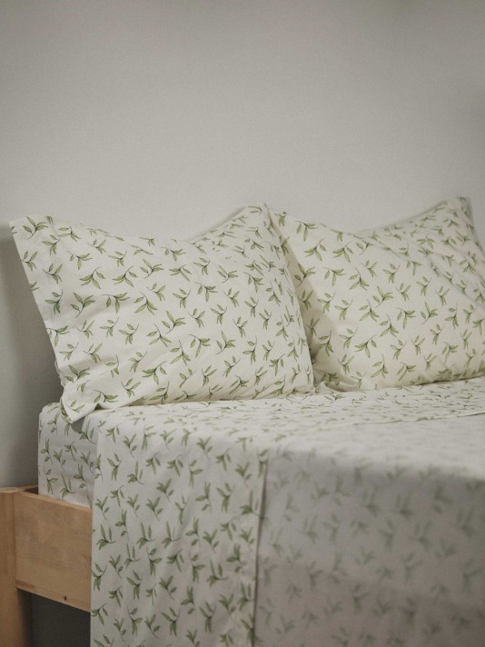 Conjunto de len��is estampados de casal