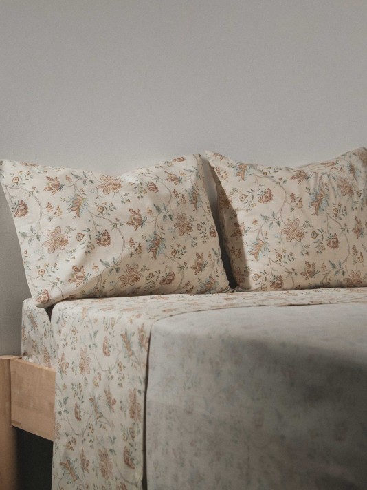 Conjunto de len��is estampados de casal