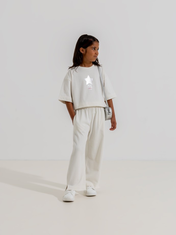 Conjunto de fato de treino estampado