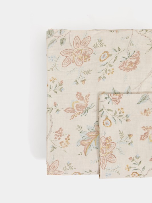 Conjunto de len��is estampados de king size