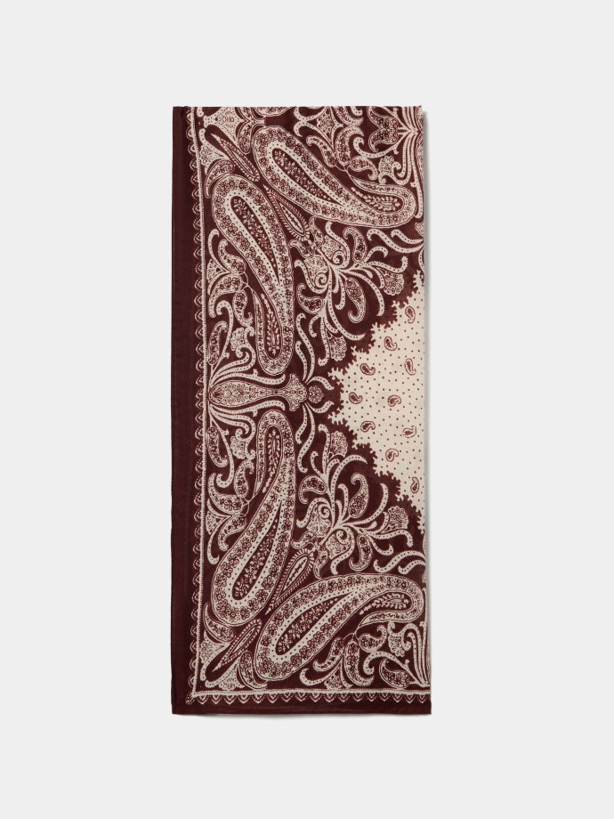 Lenço com estampado paisley Lenço com estampado paisley