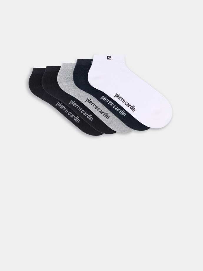 Pack 5 pares de meias tornozelo Pierre Cardin Pack 5 pares de meias tornozelo Pierre Cardin