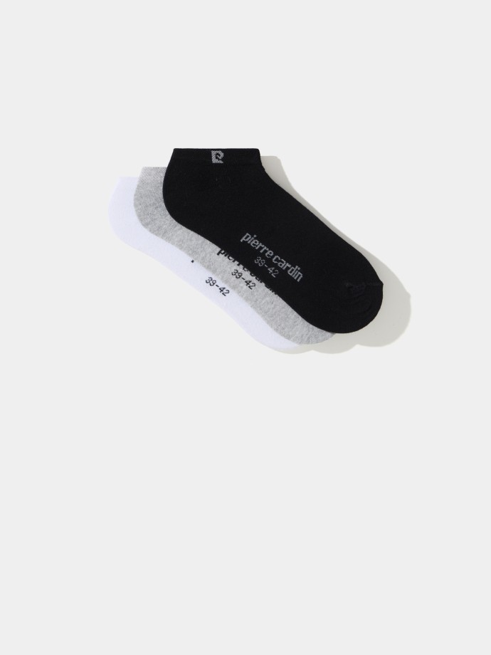Pack 3 pares de meias tornozelo Pierre Cardin Pack 3 pares de meias tornozelo Pierre Cardin