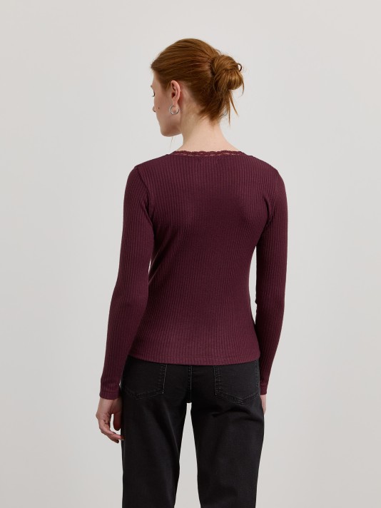 Camisola com renda Camisola com renda
