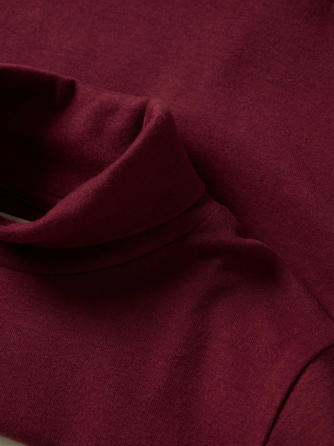 Camisola de gola alta em vinho Camisola de gola alta em vinho