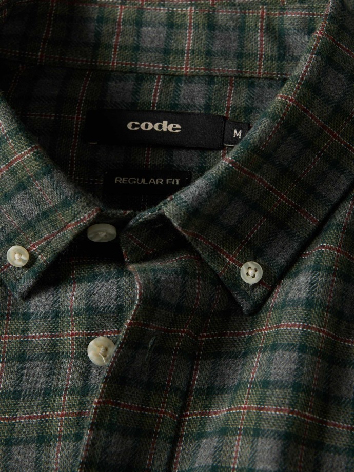 Camisa xadrez com bolso