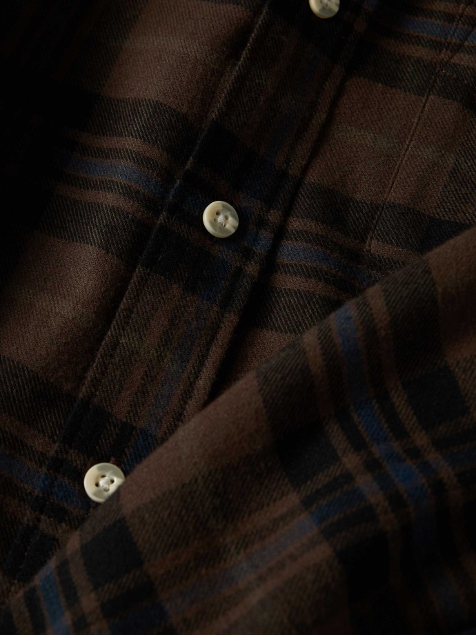 Camisa xadrez com bolso