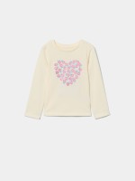 Camisola estampada com brilho Camisola estampada com brilho