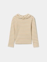 Camisola �s riscas com gola