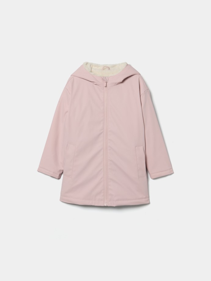 Parka com carapuço e pelo Parka com carapuço e pelo