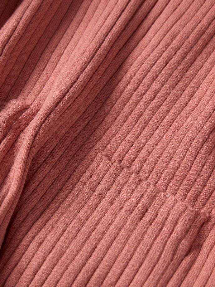 Camisola em malha canelada