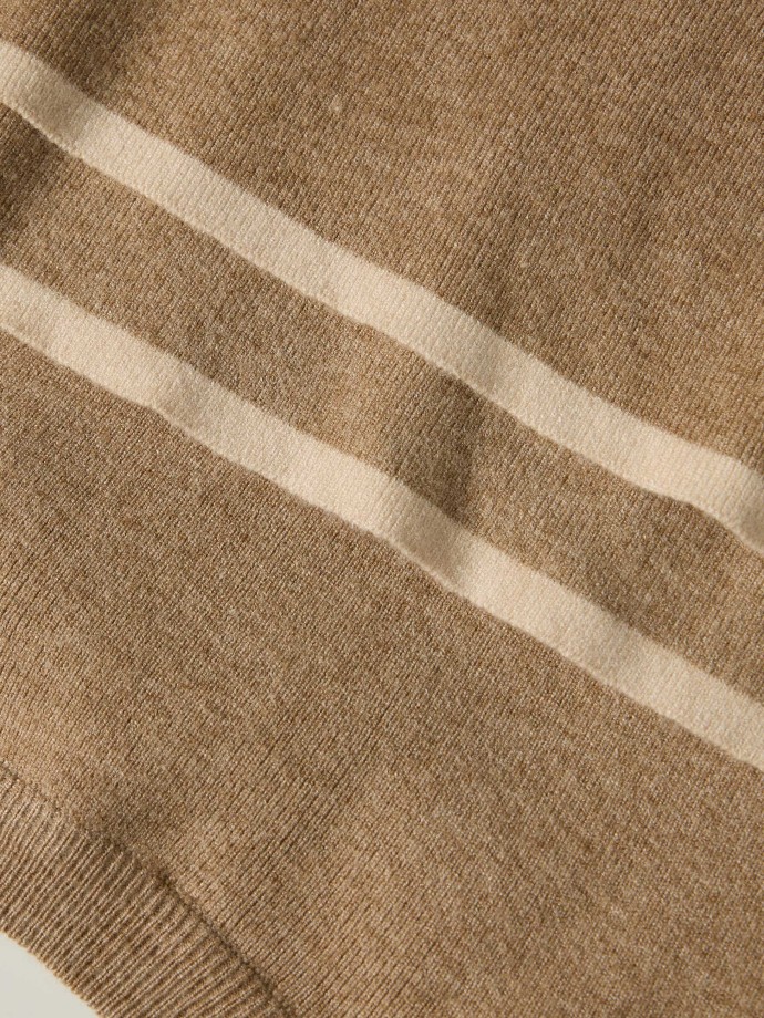 Camisola de malha com contraste