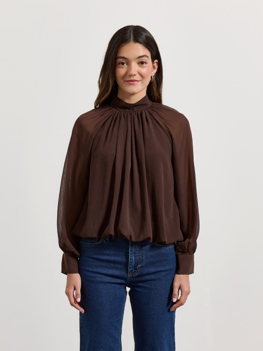 Blusa com efeito balão Blusa com efeito balão