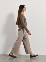 Cal�as wide leg com cinto