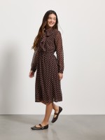 Vestido �s bolinhas com la�o