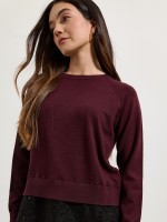 Camisola de malha com renda