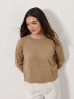 Camisola de malha com renda