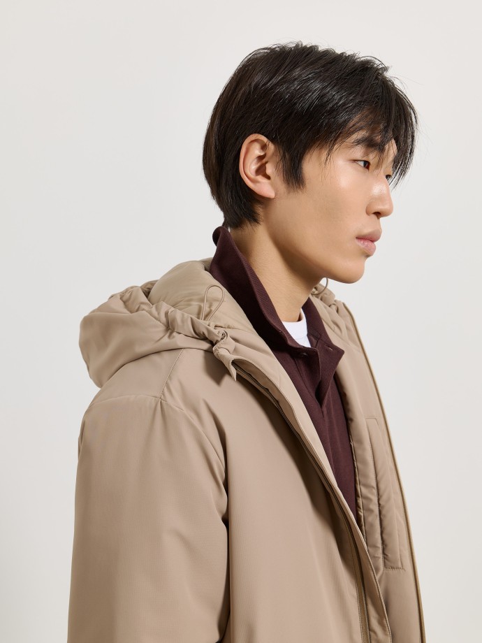 Casaco acolchoado com carapu�o