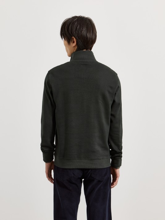 Sweatshirt com gola de fecho Sweatshirt com gola de fecho