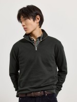 Sweatshirt com gola de fecho