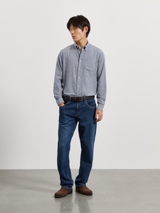 Camisa de flanela com bolso Camisa de flanela com bolso