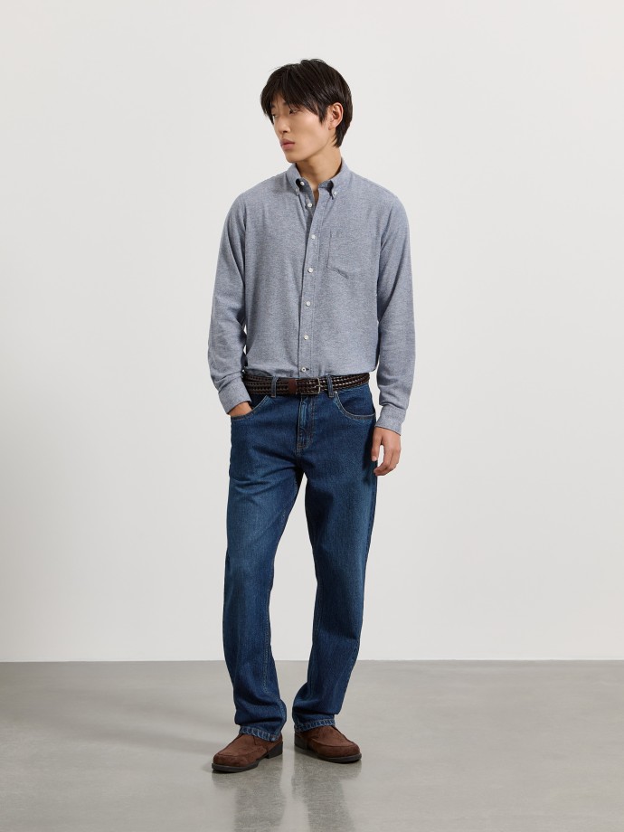 Camisa de flanela com bolso